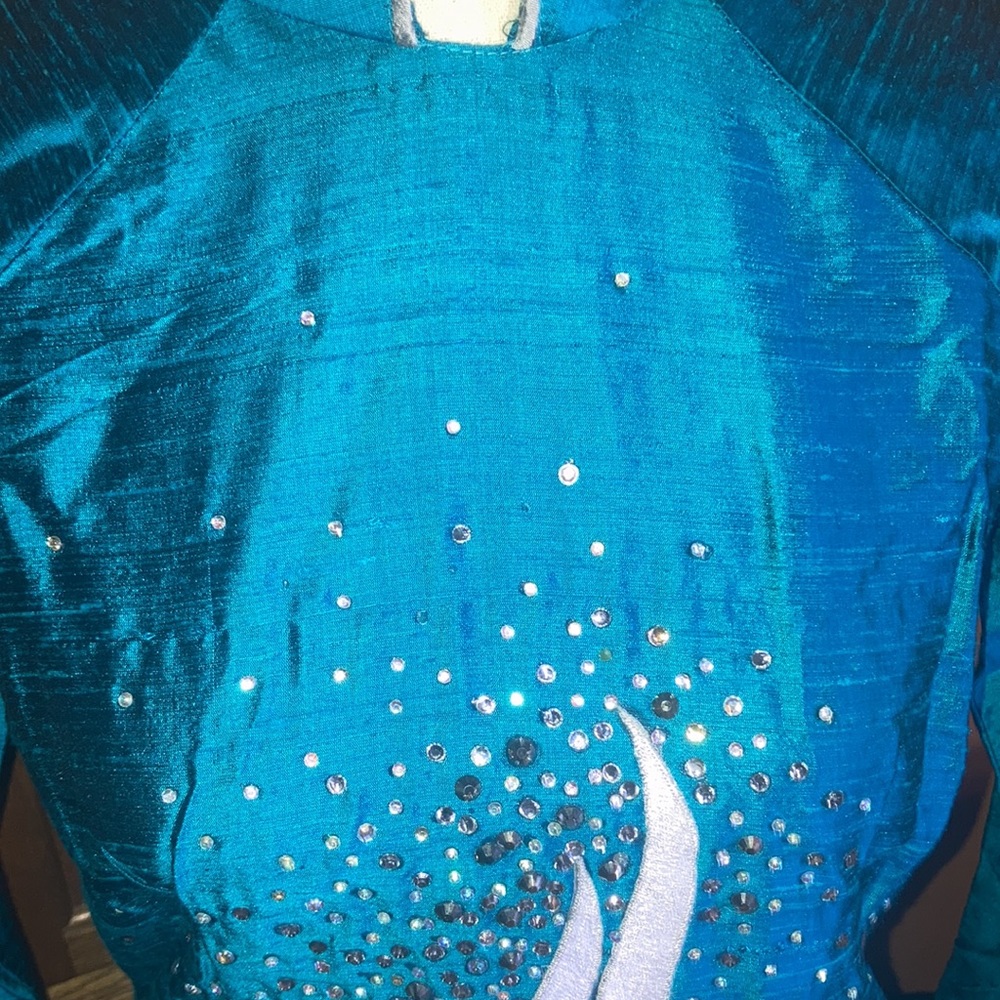 Vietnamese AO Dai style costume dress swan - Picture 4 of 10